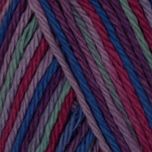 LilyYarns Lily Sugar 'n Cream Yarn Ombre (00201) Jewels Fabric