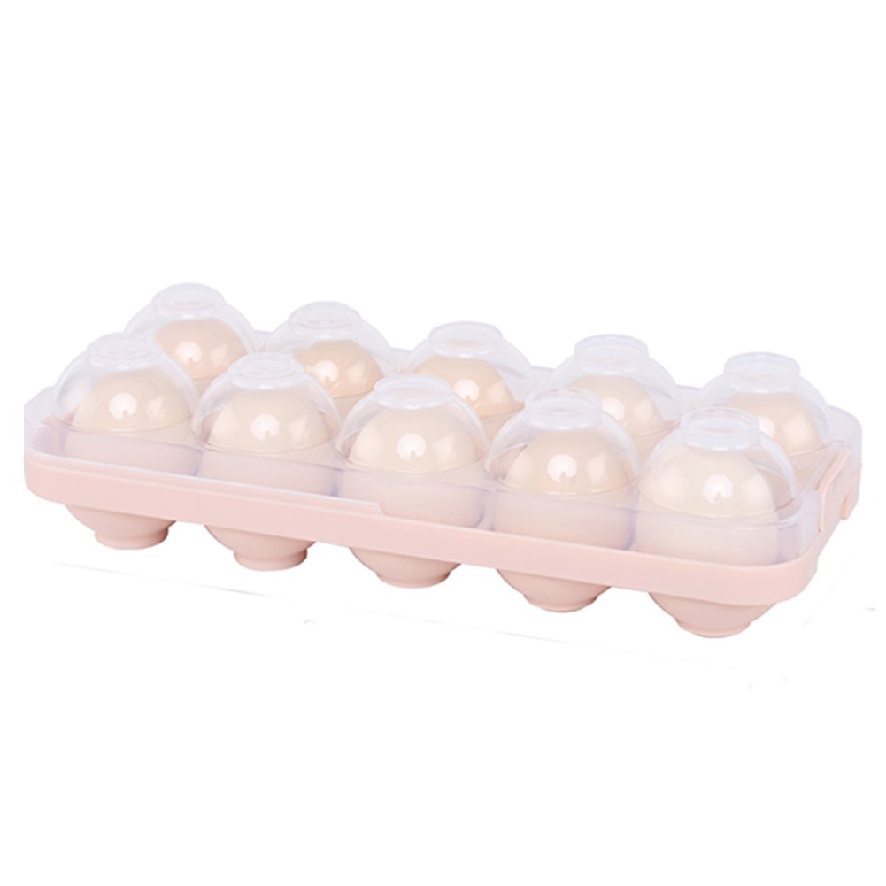 Bandeja de huevo para nevera con tapa apilable, caja de ...