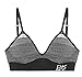 DKNY Women's Energy Seamless Bralette Everyday Comfort - 2 Pack (Small, 2 Pack ( White- Pinstripe Black ))