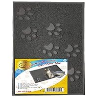 ANDALUS Cat Litter Mat, Gray, Large (24" x 16")