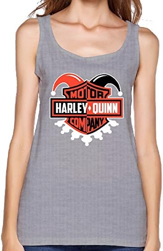 YILAI Women's Suicide Team Harley Quinn Tank Top Gray