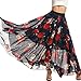 ELESOL Womens Casual Floral Chiffon Maxi Skirt Cute Polka Dot Flowy Long Beach Dress