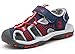 DADAWEN Boy's Girl's Summer Strap Closed-Toe Bump Toe Sport Sandal (Toddler/Little Kid/Big Kid)