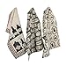 DII Halloween Hand Towels for The Kitchen Decorative Spooky & Fun Cotton Printed Dishtowel Set, 18x28, Hocus Pocus, 3 Count
