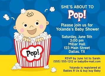 Amazon Com Boys Ready To Pop Baby Shower Invitations Health