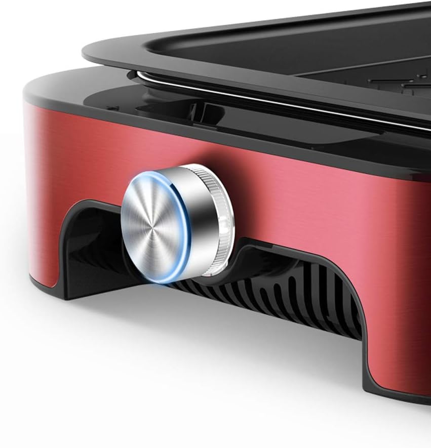 review zaizai Indoor Grill, Heating Electric Tabletop Grill, Non-Stick Easy to Clean BBQ Grill, for Party/Home,1000W