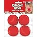 Amscan Festive Christmas Reindeer Noses Party Costume (4 Pack), 2, Red