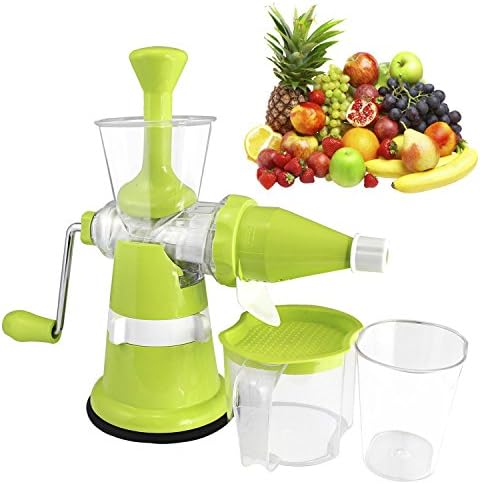 Chefzone Modern Fruit &amp; Vegetable Juicer With Steel Handle, Green