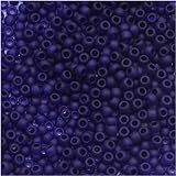 Toho Round Seed Beads 11/0 #8DF 'Transparent Frosted Cobalt' 8g