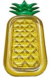 7C Enterprise Inflatable Pineapple Raft ~ Giant Fruit Swimming Pool Lounger, Comfortable Boat Float, Summer Outdoor Water Toy with Bright Design - Holiday Idea for Adults and Kids