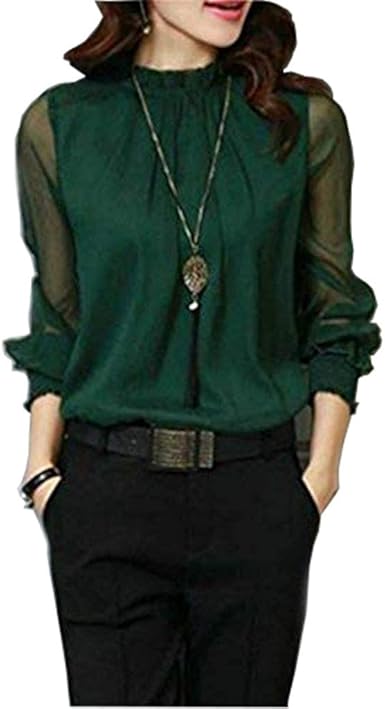 high neck blouse plus size