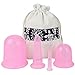 Anti-Cellulite Massage Cups - Kit of 4 Suction Vacuum Silicone Treatment Therapy Cups – Firms Tightens & Tones Skin - Helps Break Down Fat Tissue - Improves Blood Flow and Lymphatic Circulation - Venu