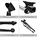 Etubby Adjustable Foldable Tripod Desktop Microphone Stand Holder with Mic Clip for Meetings, Lectures, Podcasts, and More