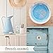 Miss Mustard Seed's MilkPaint™ - Powdered Paint, Paint for Furniture, Wood, Cabinets, Walls, Brick, and Stone, Water-Based, All-Natural, Eco-Friendly, Organic, No VOCs (French Enamel, Pint)