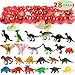 JOYIN 28 Pack Valentine Day Toys for Kids, Dinosaur Toys Figures Filled Hearts with Valentine Cards for Kids Classroom Exchange Party Favors, School Gift Exchange, Game Prizes Carnivals Gift