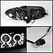 Spyder Auto PRO-YD-PGTO04-HL-SM Smoke Halo LED Projection Headlight