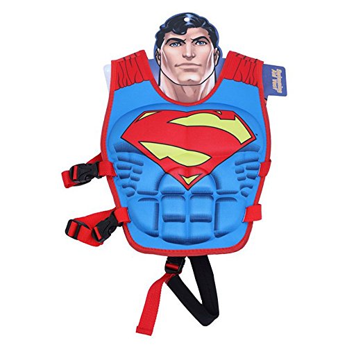 Children Float Swimming Aid Life Jacket Superman Learn-to-Swim Buoyancy Aid Vest (Superman)