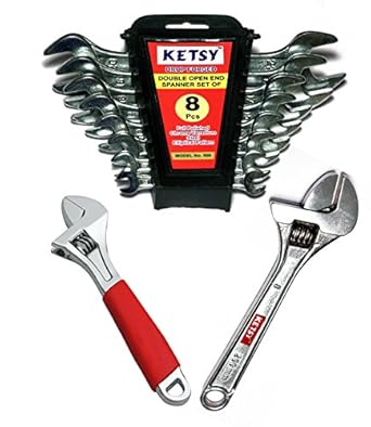 Ketsy 724 Adjustable Wrench Set - Pack of 3