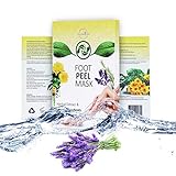 Natural Exfoliating Foot Peel Mask, Herbal Extracts, Silky Soft Feet, 2 Pairs