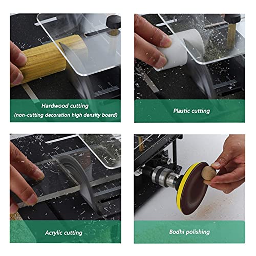 FZYE Multifunktionale Tischkreissäge, 150 W Mini-Desktop-Sägeschneider Elektrische Schneidemaschine mit Einstellbarer… – Bild 3