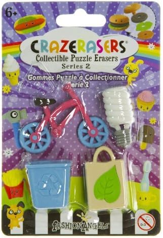The Green Life (4 Mini-Erasers) - CrazErasers: Collectible Erasers Series #2