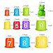 Homder The First Years Nesting & Stacking Up Cups with Numbers & Animals for Kids Toddlers Early Educational Stacker Toys,11 Pack