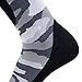 Midweight Camo Snowboard Socks – Merino Wool Winter Cold Weather OTC Ski Sock – Great for Snowboarding, Skiing, Snow Shoeing, Outdoors (M, Snow)