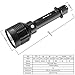 ThorFire S70 XHP70 Flashlight 3000 Lumens Long Distance Searchlight Torchlight IPX8 Waterproof for Camping Hiking Outdoor Sports