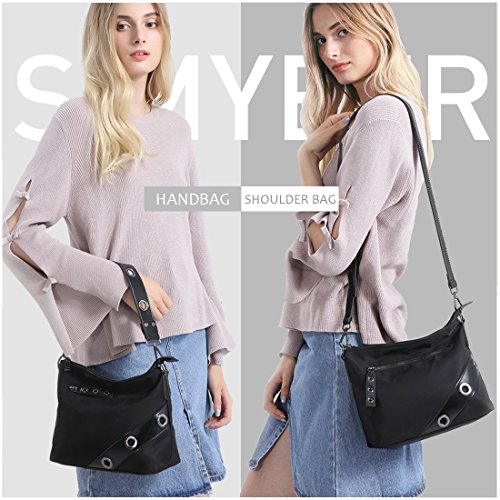 SiMYEER Crossbody Bag Purse Multi Zipper Pocket Shoulder Bag Messenger Bag for Women
