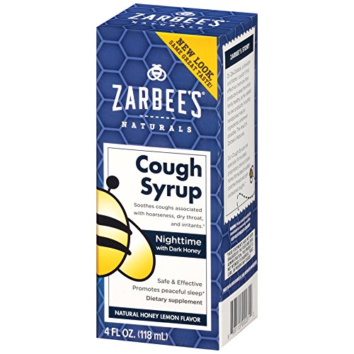 Zarbee's Naturals Adult Cough Syrup Nighttime with Dark Honey Honey