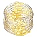 String Lights,Oak Leaf 60LEDs Led Fairy Starry Light Silver Wire Rope Lights 9.8ft for Bedroom Party Wedding Home DIY,Batteries Powered,Timer Function