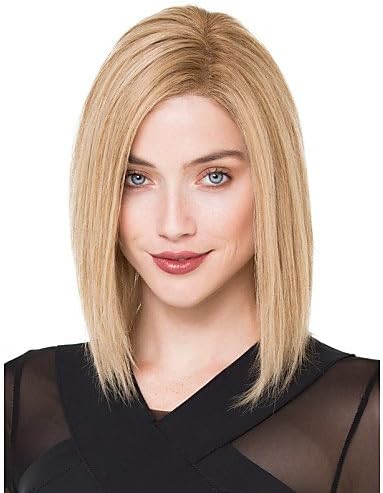 Beauty Fashion Wigs Fashion Lady Blonde Color Middle Long Synthetic Wigs