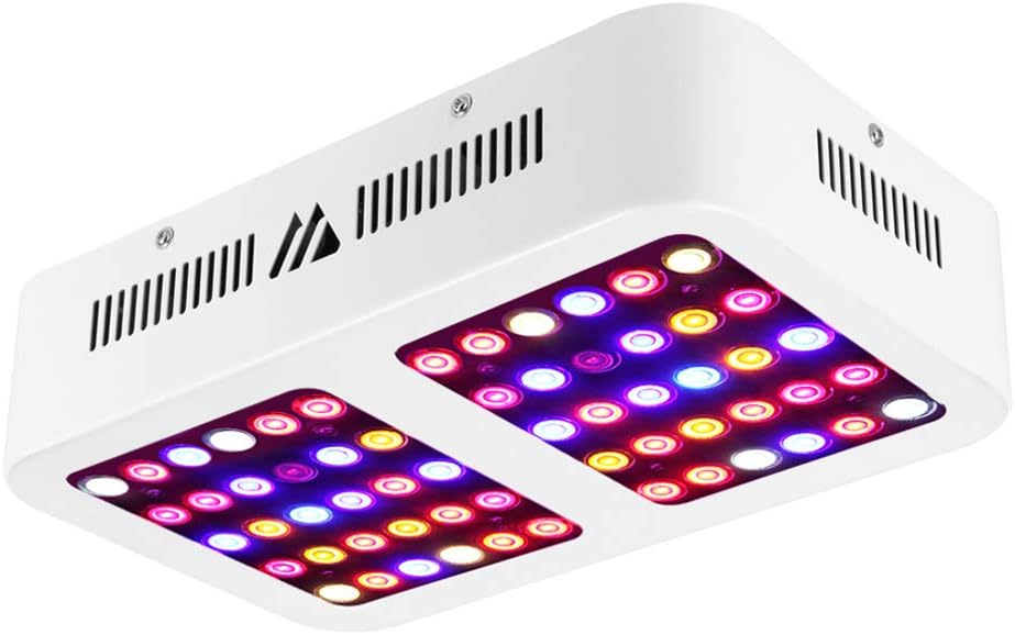 LED Grow Light, MORSEN Full Spectrum 600W Plant Growing Lights with Dual Switch & Dual LED Chips, Three Modes Adjustable for Indoor Veg and Flower,etc