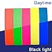 GIGALUMI 10-Pack UV Blacklight Reactive Glow in The Dark Tape, Fluorescent/Neon Gaffer Tape (.5 in x 16.5 feet)