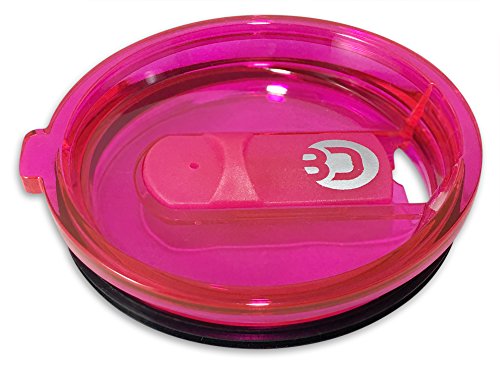 NEW Lid For Yeti Rambler Tumbler, RTIC and Ozark Trail - Sliding and Straw Friendly (20oz (Pink)