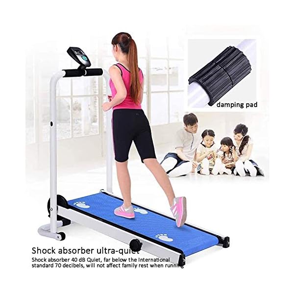 YXY-Fitness-Folding-Treadmill-with-Wheels-Portable-Treadmill-Silent-and-Shock-Absorbing-Mechanical-Treadmill-for-HomeOffice-Lose-Weight YXY Fitness Folding Treadmill with Wheels, Portable Treadmill, Silent and Shock Absorbing, Mechanical Treadmill for Home…