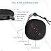 Portable Bluetooth Speaker, QWOO Pebble Waterproof Wireless Speaker Built-in Mic 18 Hours Playing Time with Loud Stereo Sound Rich Bass for Indoor/Outdoor via Bluetooth 4.2/TF Card/AUX Black