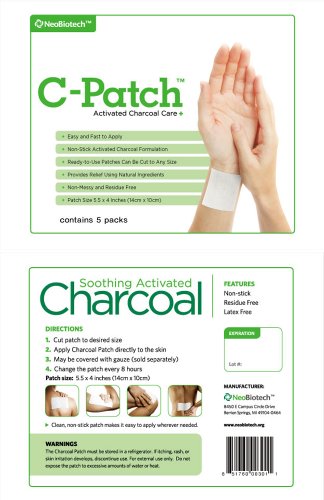 C-Patch - Activated Charcoal Patch, Size 5.5 C-Patch - Activated Charcoal Patch, Size 5.5