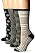 Wool IQ Women's Merino Wool Trail Crew Sock 4-pack, Black/Gray Multi, 9-11