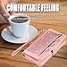 Iphone 8 Bling Wallet Case for Women,Auker Trifold 9 Card Holder Folio Flip Glitter Leather Folding Stand Magnetic Wallet Purse Case with Strap&Zipper Coin Change Money Pocket for iphone 7 (RoseGold)