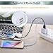 Canjoy 4 Pack 2A 10W Portable Colorful USB Plug Wall Chargers For iPhone 7 / 6s / Plus, iPad Air 2 / mini 3, Galaxy S7 / S6 / S6 Edge / Edge+& More (Rose/Blue/Orange/Rose-Golden)