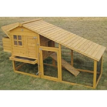 Poulailler En Bois Pour Poules Pondeuses Amrock Xl Amazonfr Jardin