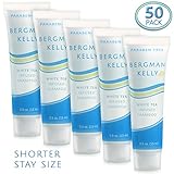 BERGMAN KELLY Hotel Shampoo, Hotel Toiletries Bulk (50 Pack, 0.5 Fl Oz) Bulk Travel Size Shampoo Amenities for Guest Hospitality, Motel, Air BnB, Gym; Mini Luxury Shampoo, Small Sample Toiletries