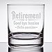 Retirement Gift Whiskey Glass for Men, Goodbye Tension, Hello Pension Etched 11 oz Rocks Glass - RG16