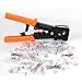 Platinum Connector professional heavy duty crimp tools: Pass-Through crimper makes UTP/FTP Cable connector assembly much easier and rock solid