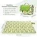 WolfWise 79″x79″ XXL Picnic Blanket Extra Large Fleece Beach Mat with Waterproof Backing Anti Sand, Green Leavesthumb 3