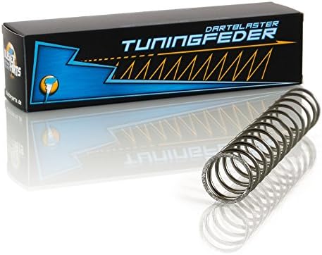 Blasterparts S0157, tuning spring fits Nerf N-Strike, AccuStrike FalconFire, dart blaster modding for longer range and fast darts