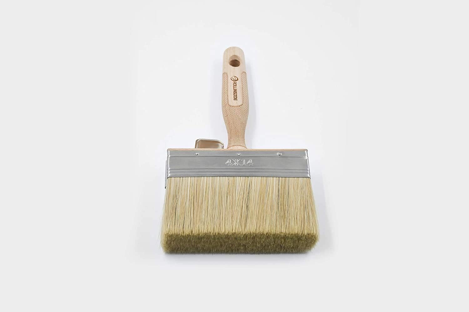 ROLLINGDOG Fence Paint Brush, 5.5" Decking Paint Brush with Long Handle for Wood Masonry Paint Brush, Limewash Brush - Image 4