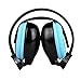 XTRONS® IR Wireless Dual Channels Infrared Stereo Cordless Headphones 2 Channels for Children with Built-in IR Transmitter