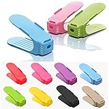 Shoe Slots Organizer,Jinjin 8pc Display Rack Shoes Organizer Space-Saving Plastic Storage Rack (8 colors)